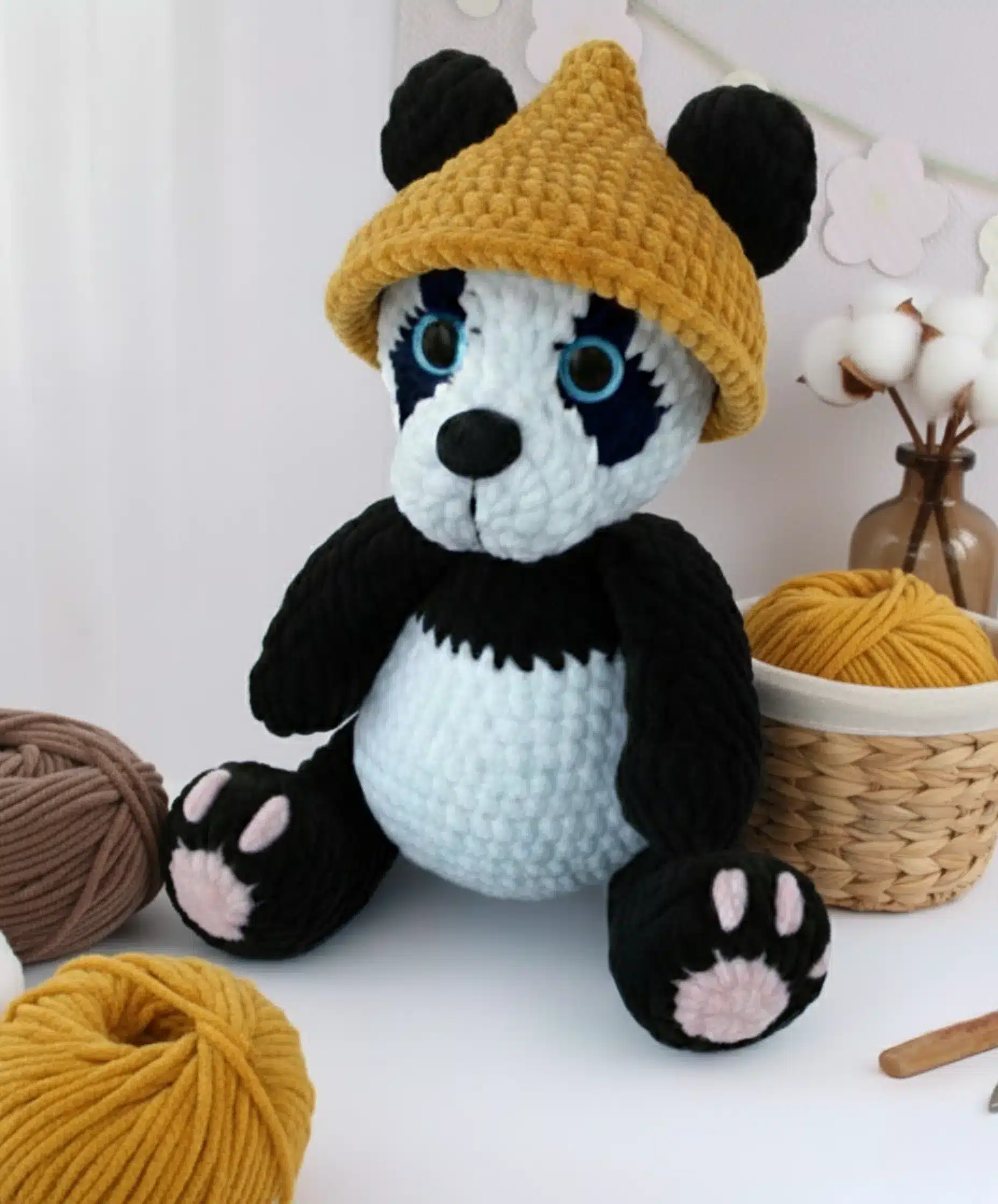 Adorable Panda crochet pattern