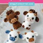 Little Cow Amigurumi Crochet Pattern