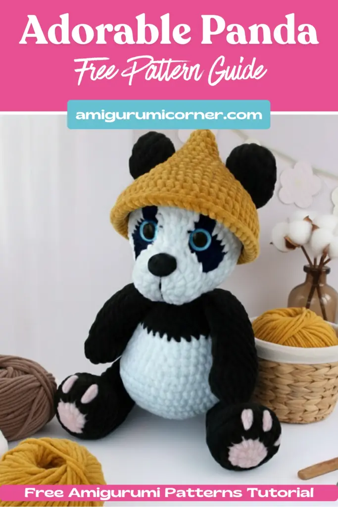 Adorable Panda crochet pattern