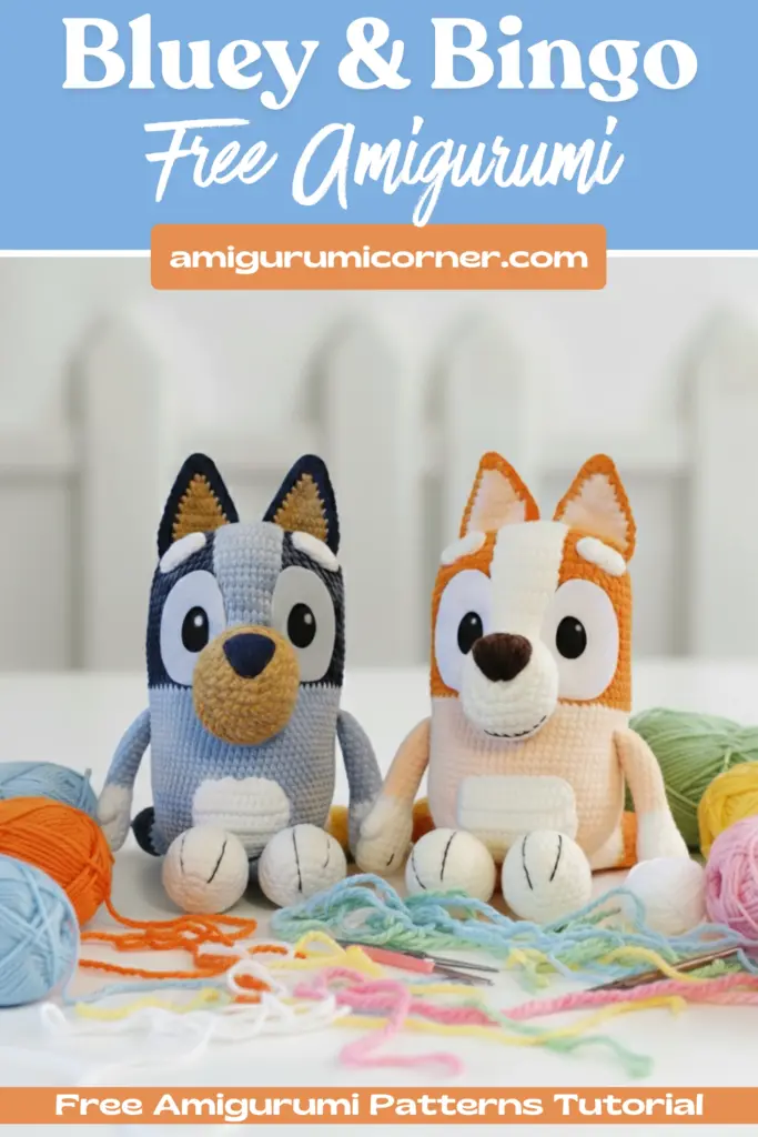 free Blue Puppy Amigurumi Pattern
