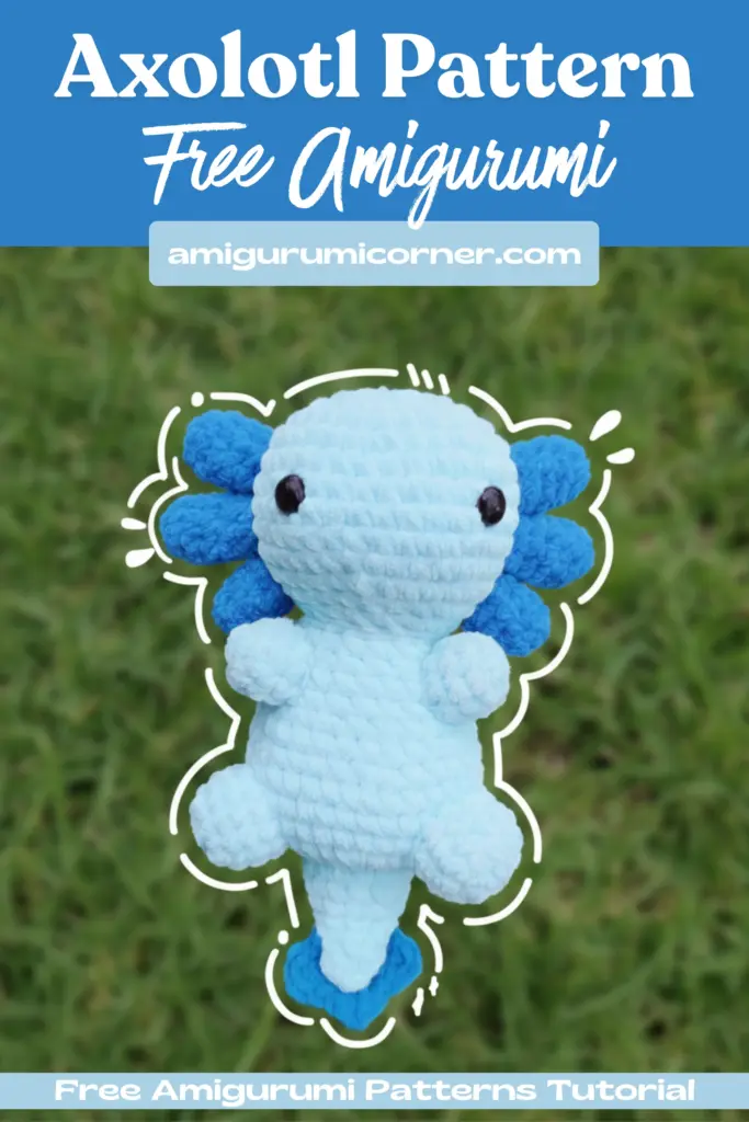 Crochet axolotl