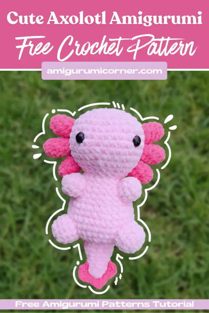 Crochet axolotl