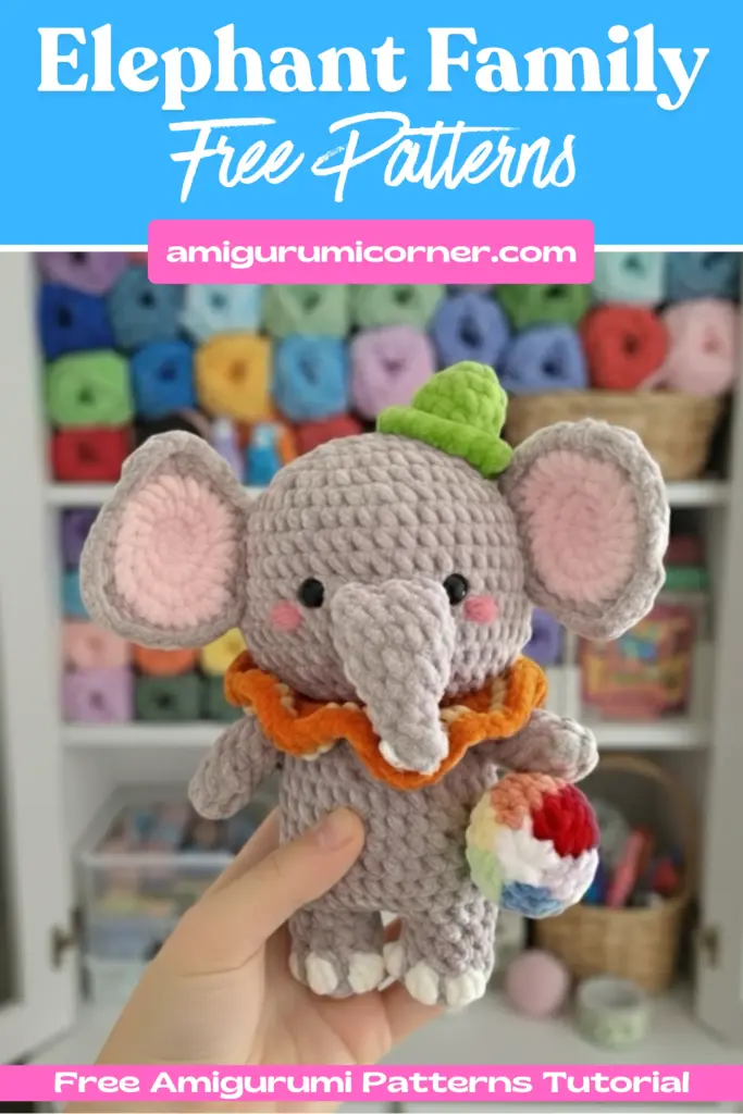 Elephant Family Amigurumi