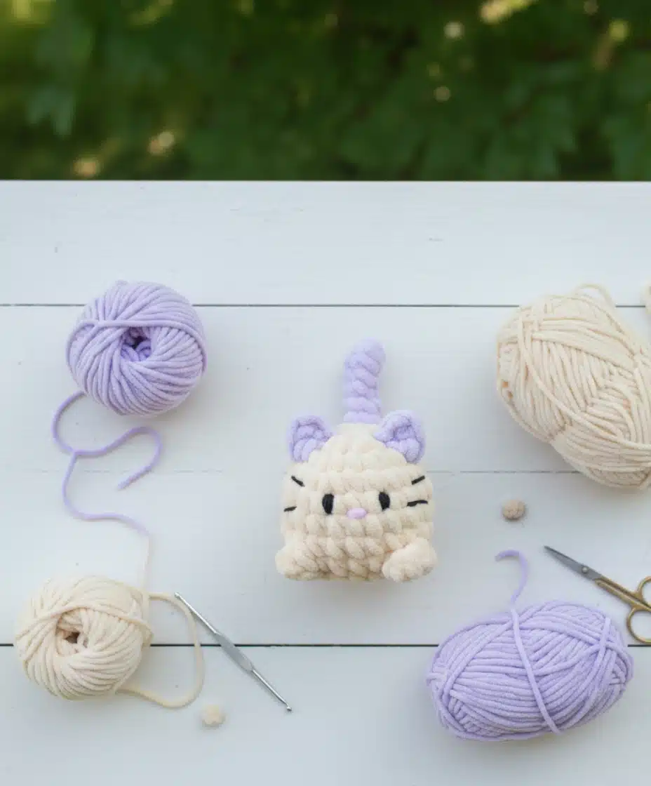 adorable-no-sew-crochet-cat-3 No-Sew Crochet Cat Pattern
