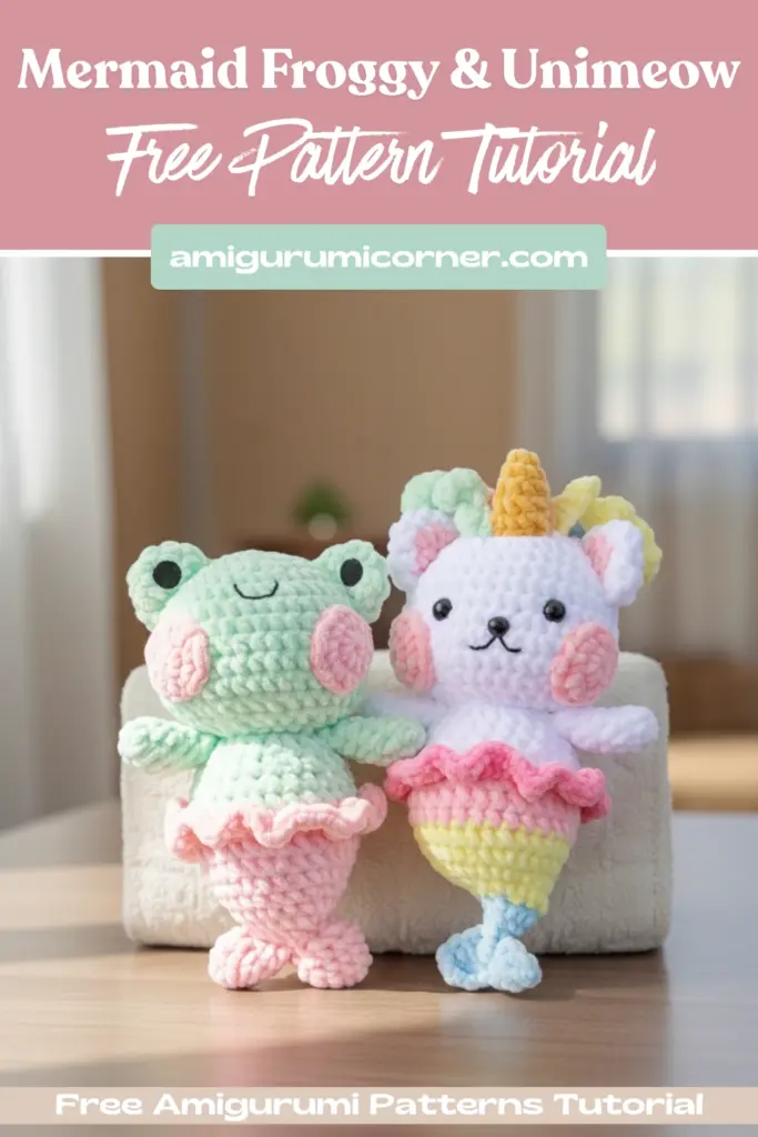 Mermaid Froggy & Unimeow Amigurumi