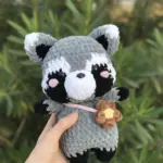 Raccoon amigurumi pattern