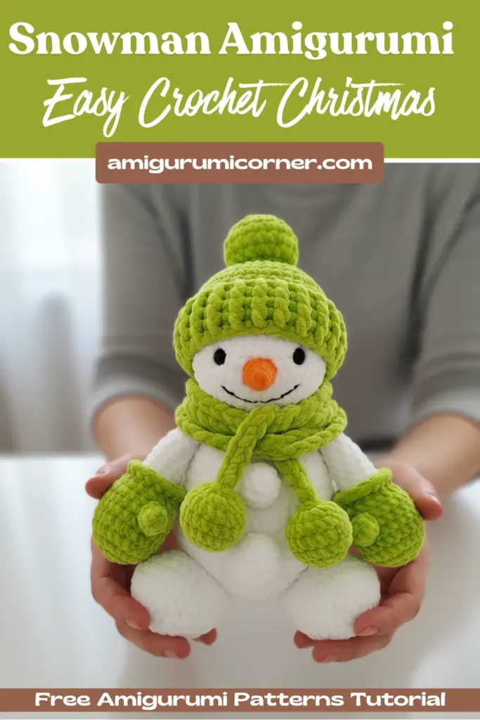 Snowman amigurumi pattern