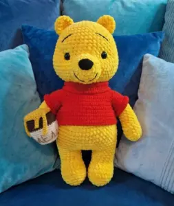 Pooh Bear Pattern with Honey Pot