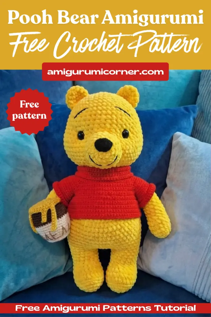 Pooh Bear Pattern with Honey Pot
