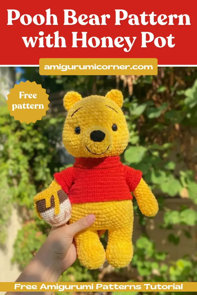 Pooh Bear Pattern with Honey Pot