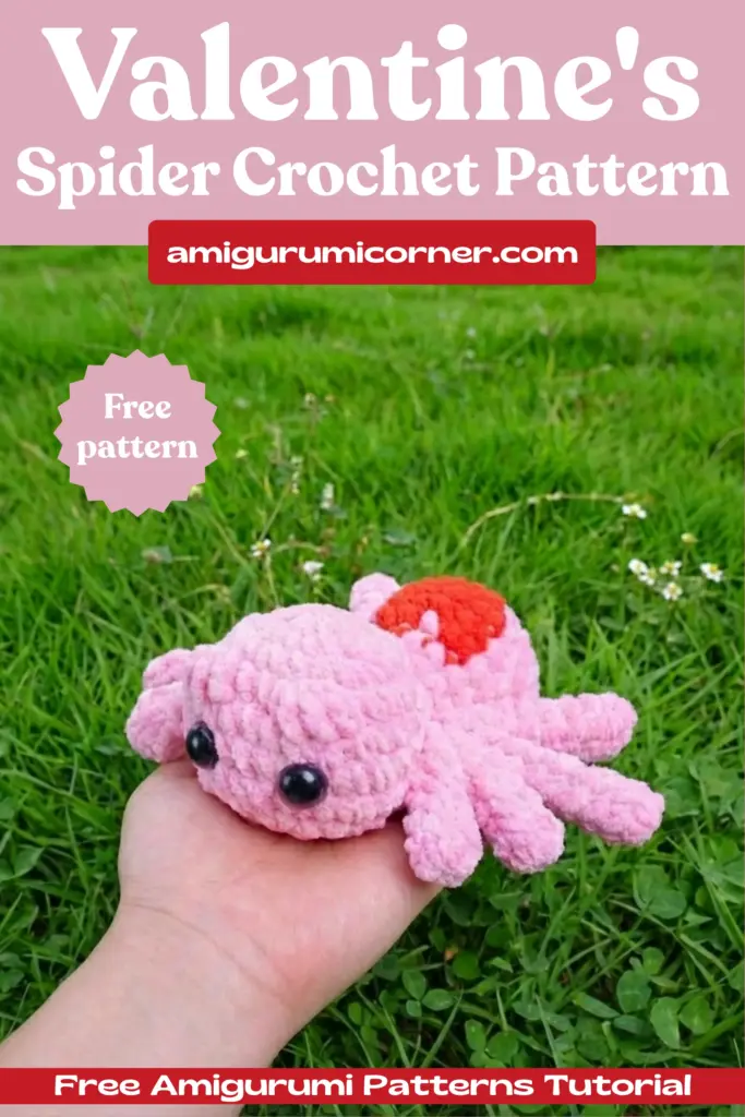 Valentine Spider Crochet Pattern
