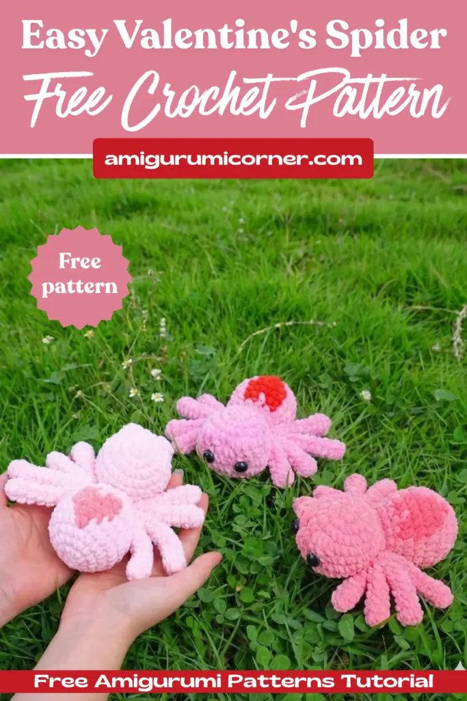 Valentine Spider Crochet Pattern
