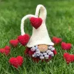 Valentine's Gnome with Hearts