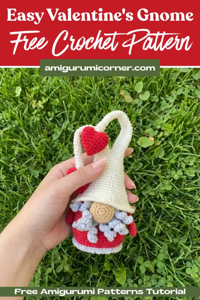 Valentine's Gnome with Hearts