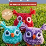 Nesting Rainbow Owls pattern
