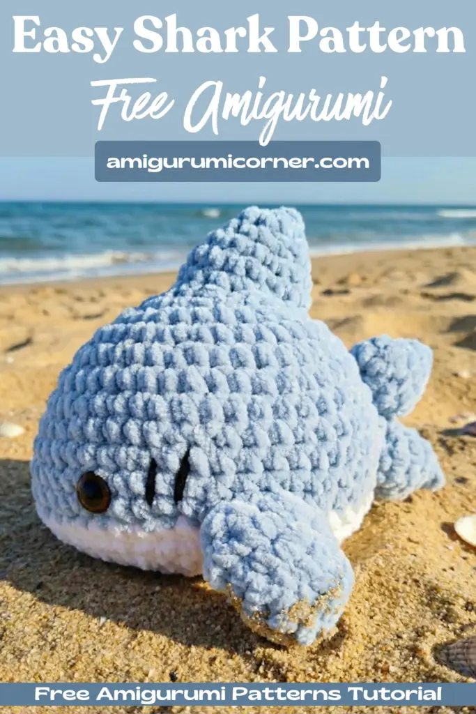 cute shark amigurumi