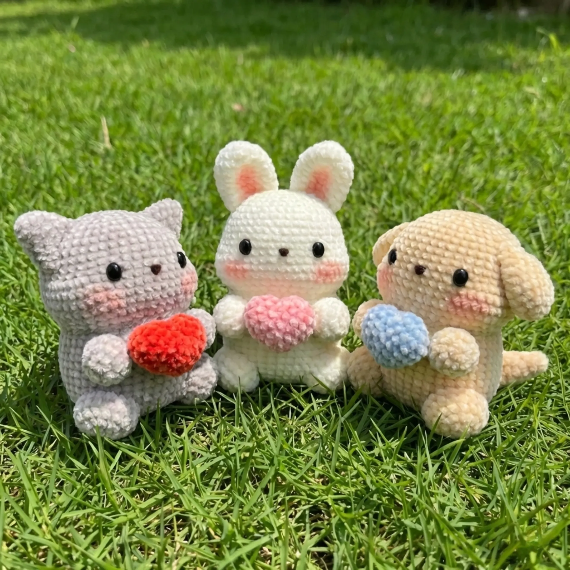 3-in-1 amigurumi animal pattern