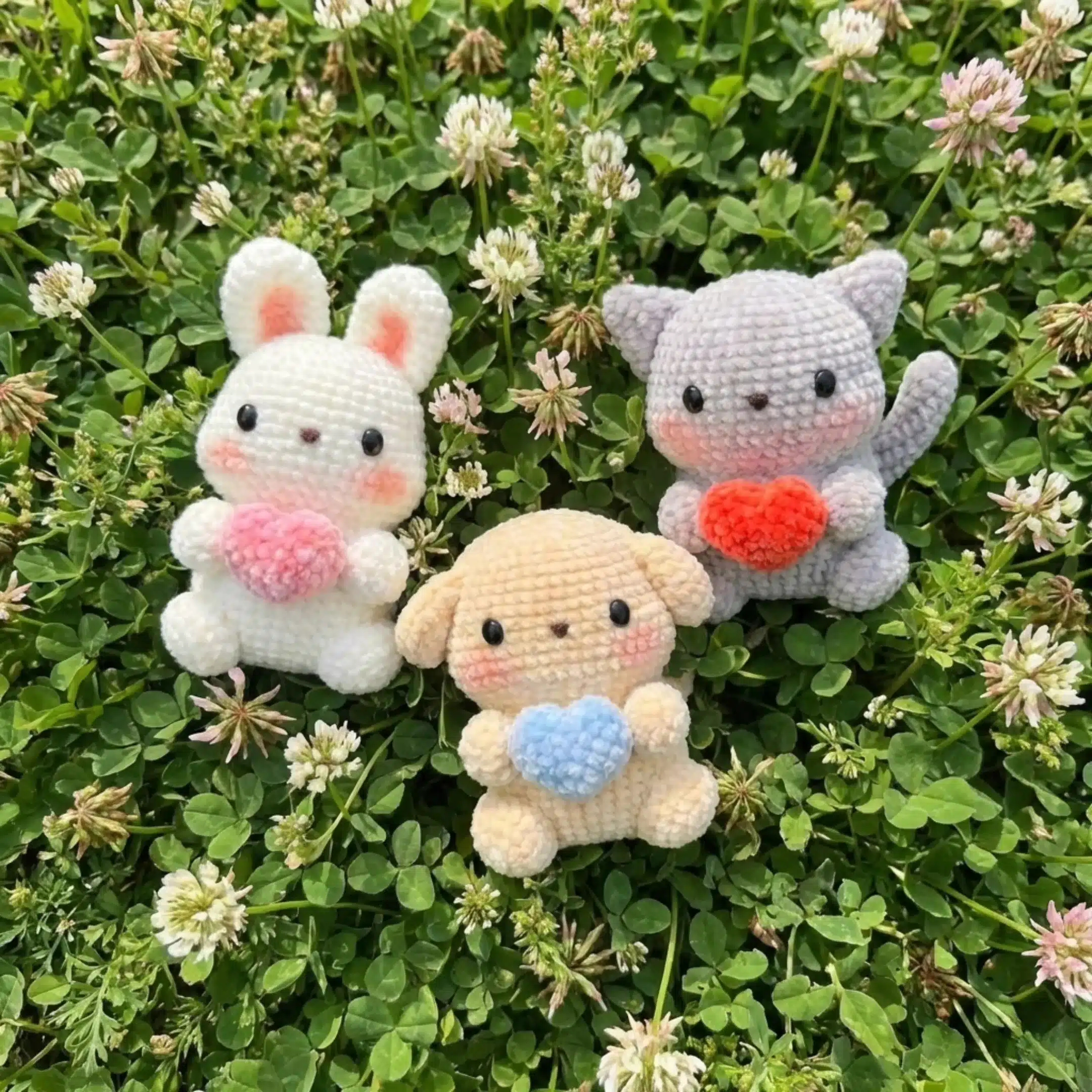 3-in-1 amigurumi animal pattern