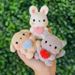 3-in-1 amigurumi animal pattern