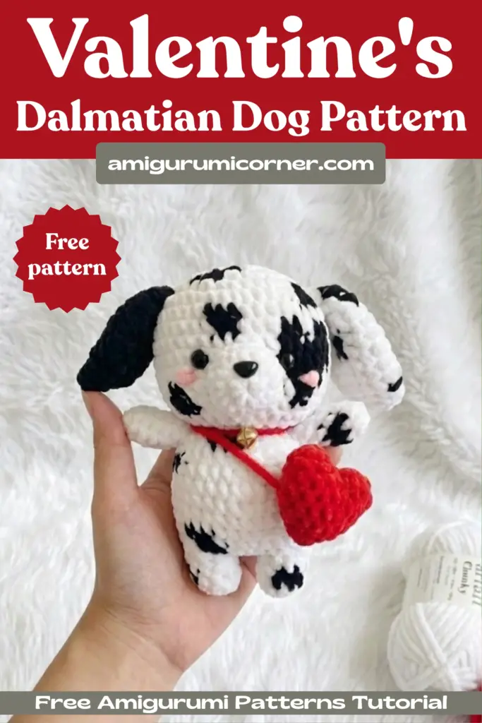 Crochet Dalmatian amigurumi