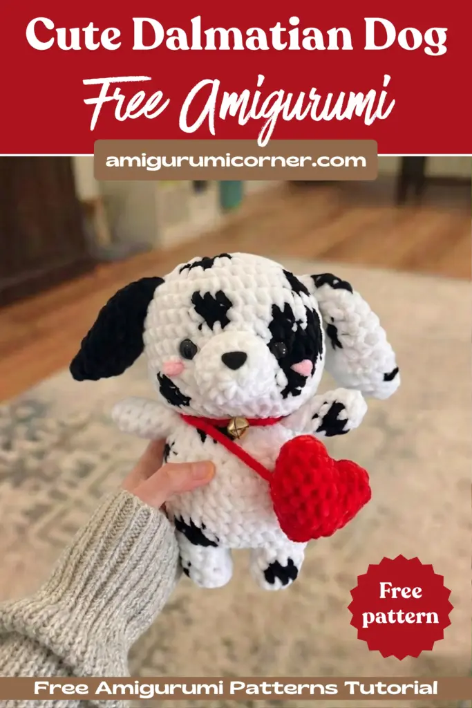 Crochet Dalmatian amigurumi