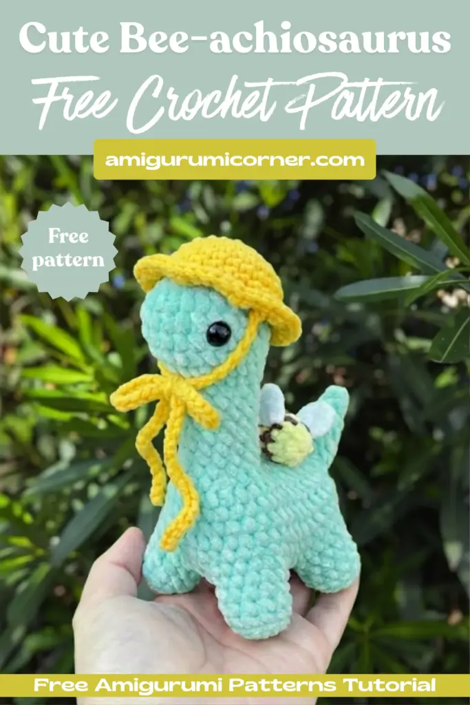 bee dinosaur crochet pattern