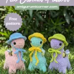 bee dinosaur crochet pattern