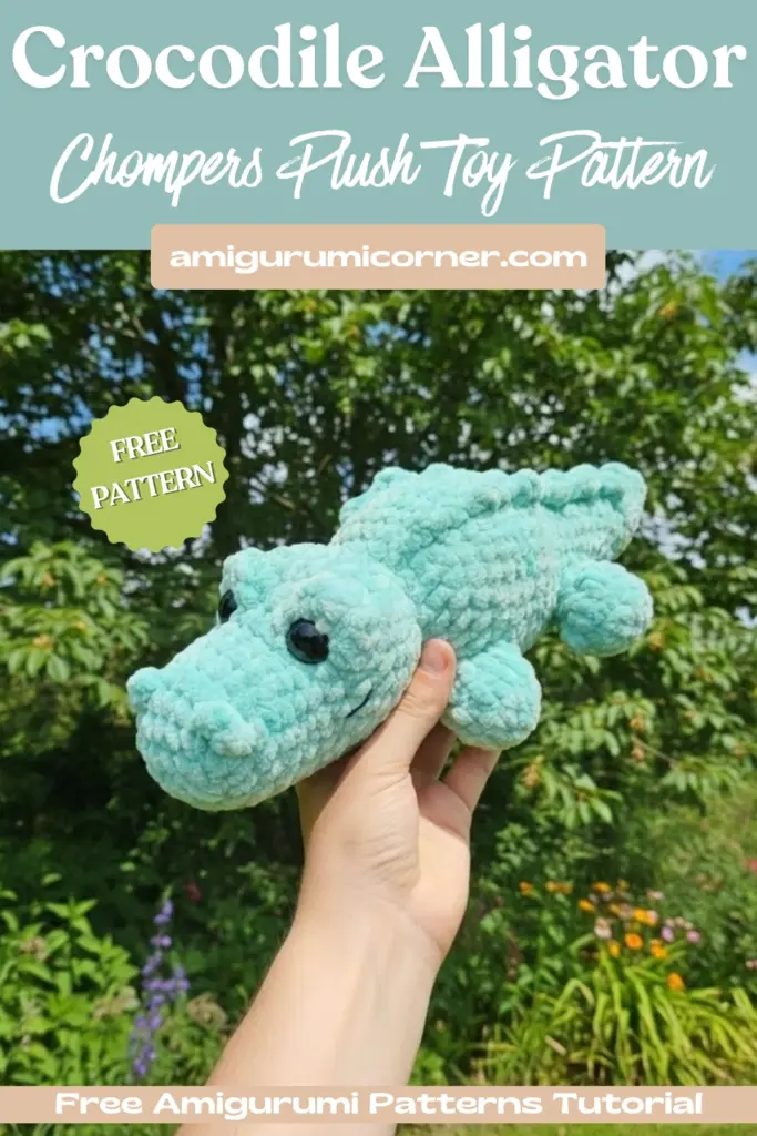 Chompers Crochet Alligator