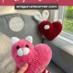 Valentine Heart Amigurumi Bunny