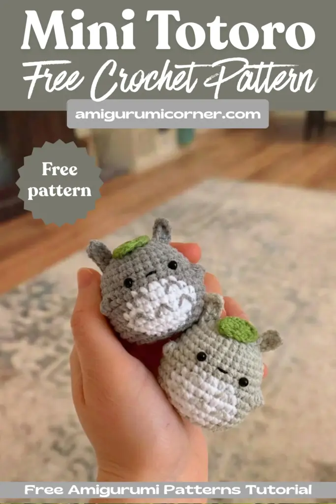 mini totoro crochet pattern
