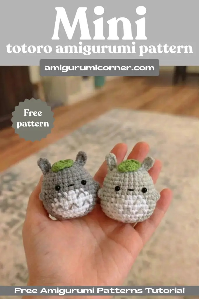 mini totoro crochet pattern