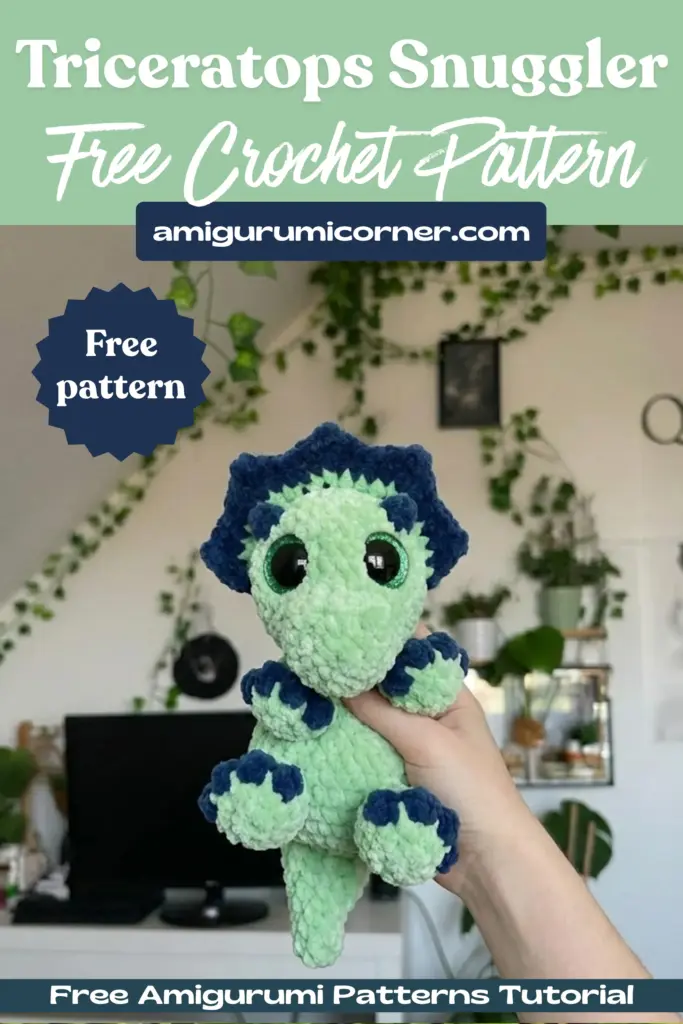 triceratops crochet pattern
