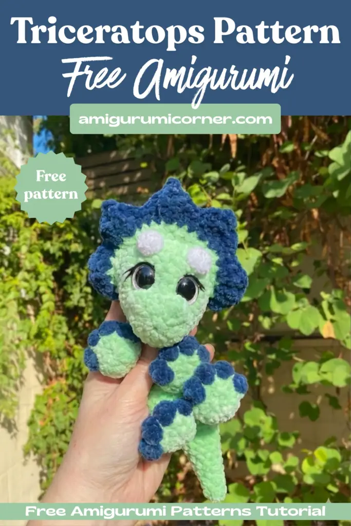 triceratops crochet pattern