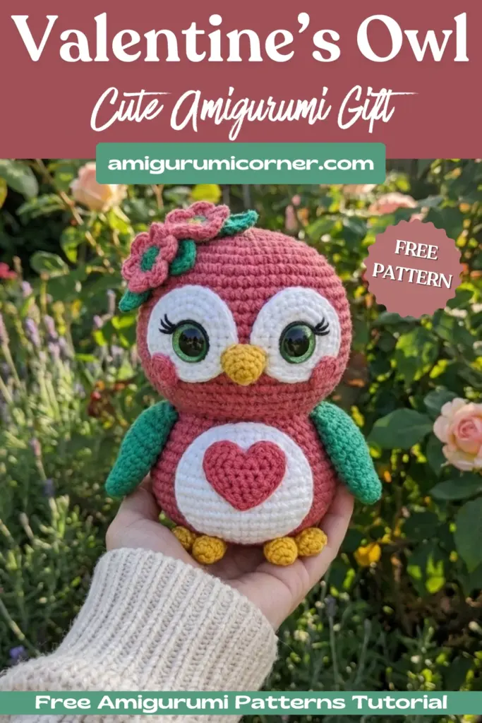 Valentine’s Owl Crochet Pattern