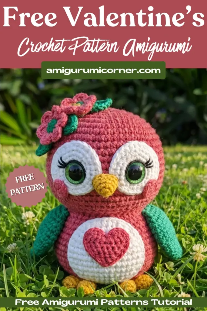 Valentine’s Owl Crochet Pattern