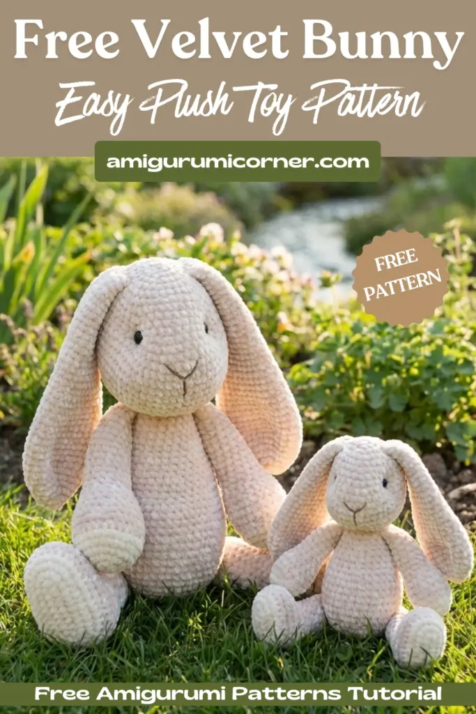 Velvet Crochet Bunny